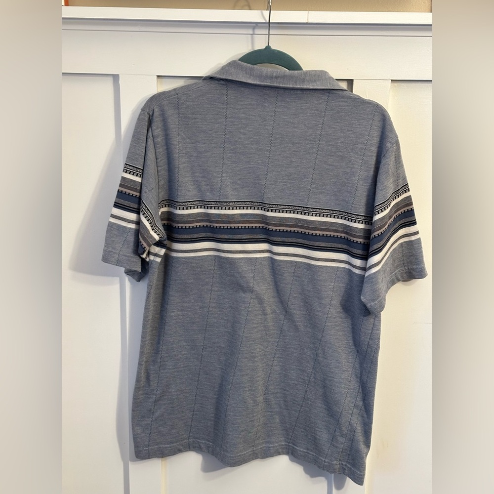 Vintage‎ Tropical Palm Men's Polo Shirt - Picture 3 of 6